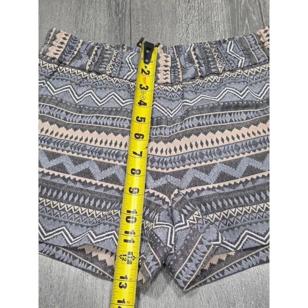 J. Crew Shorts cotton Size 2 Boho Tribal Western Pull On Summer A006017